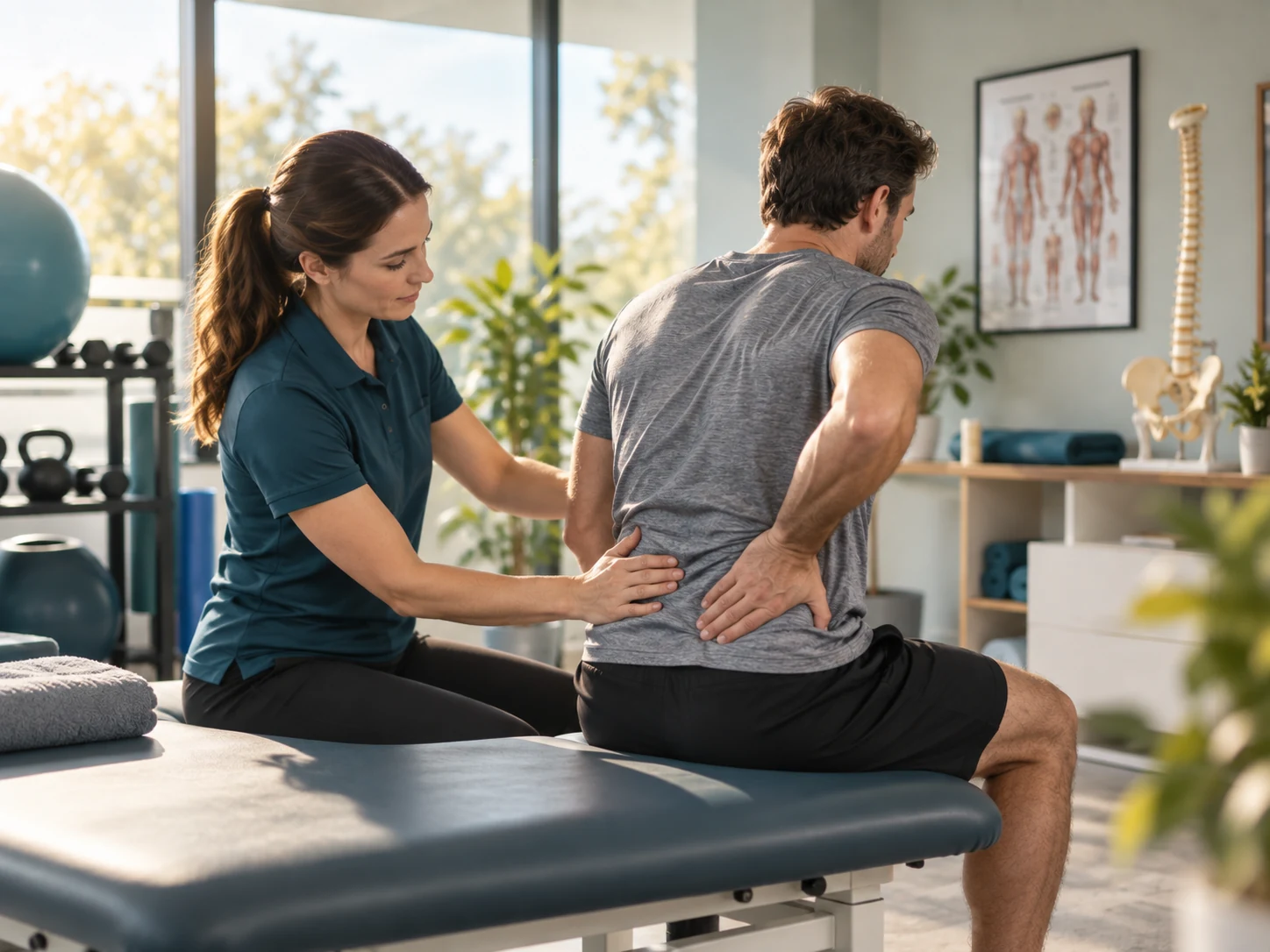 Physiotherapy assessment for low back pain